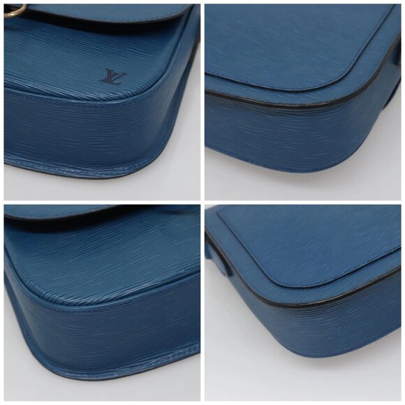 LOUIS VUITTON Epi Saint Cloud GM Shoulder Bag Toledo Blue M52195 LV Auth gh570 - Picture 16 of 16